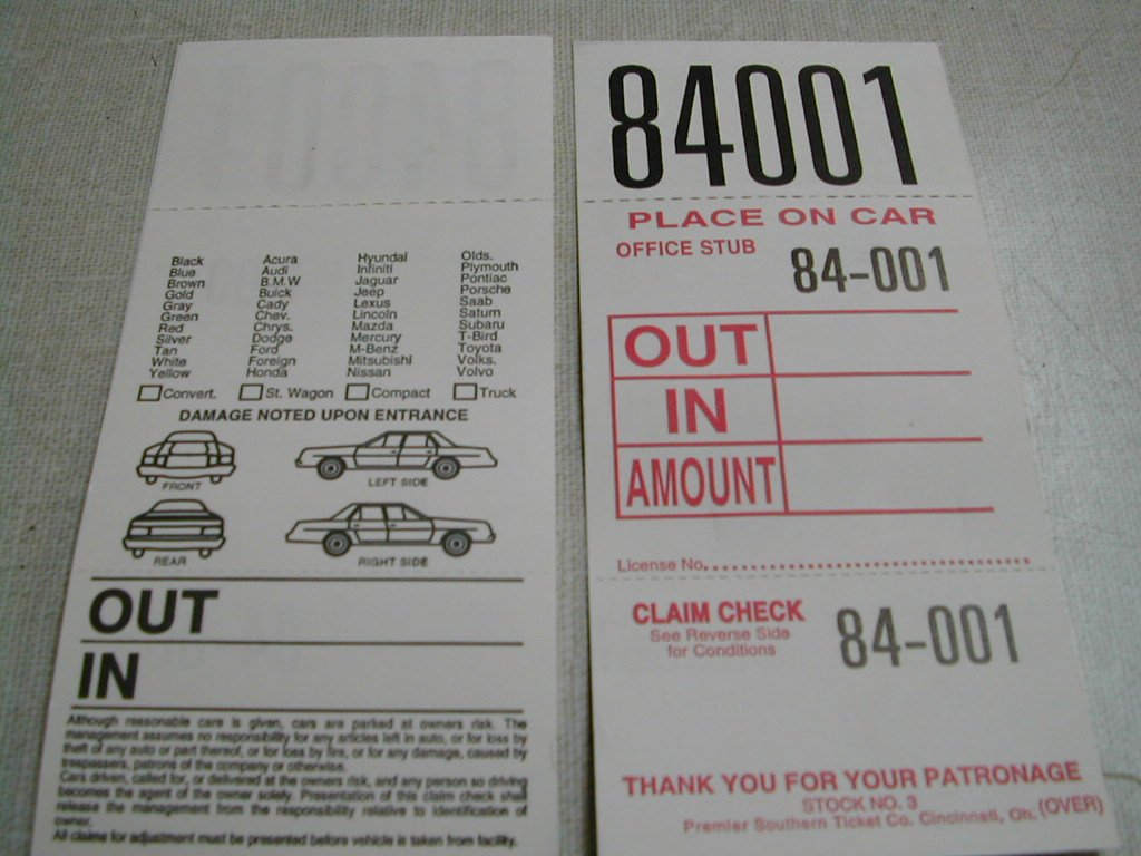 What Does Valet Claim Check Mean at Marvin Macias blog